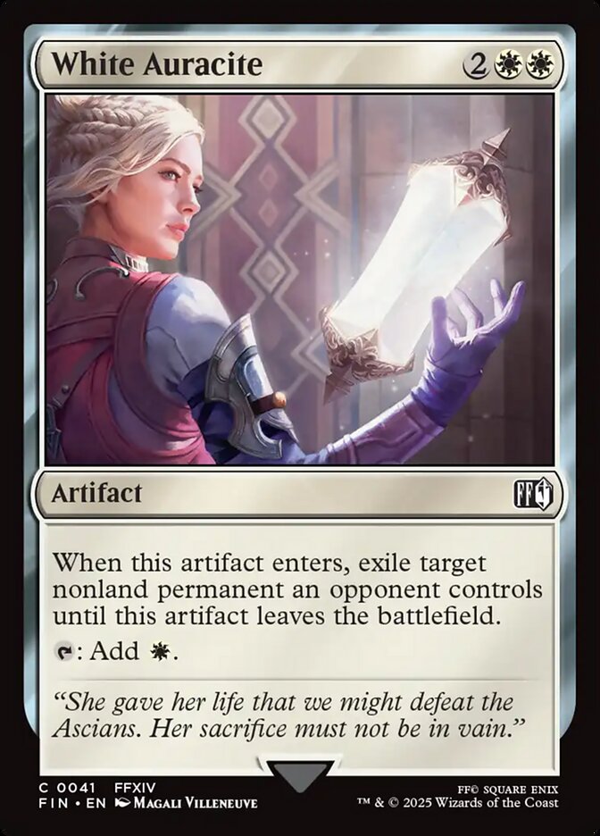 Card Scan of White Auracite | FIN
