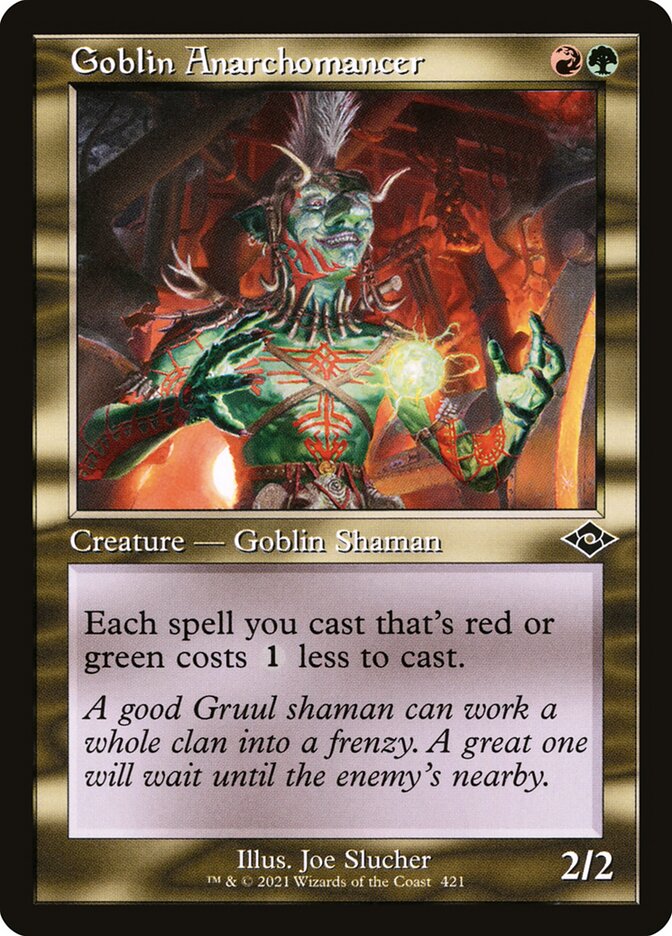 Card Scan of Goblin Anarchomancer | MH2 (Old-Frame Retro)