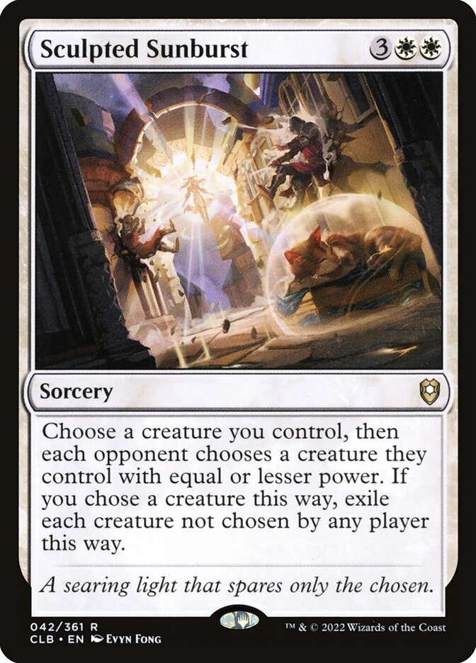 Card Scan of Sculpted Sunburst | CLB