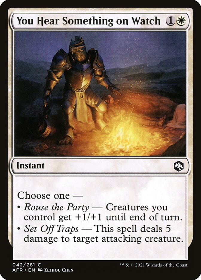 You Hear Something on Watch | AFR (Foil)