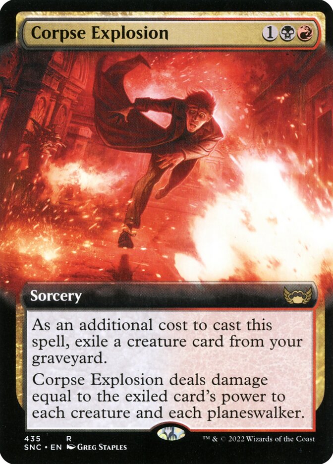 Corpse Explosion | Extended Art | SNC (Foil) - Card Scan