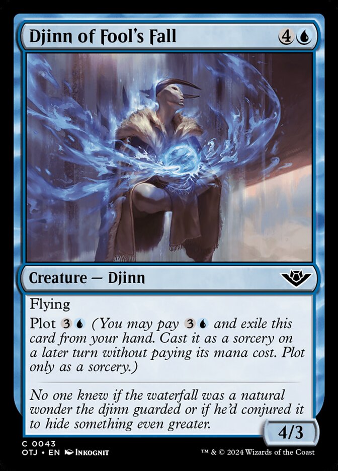 Card Scan of Djinn of Fool's Fall | OTJ