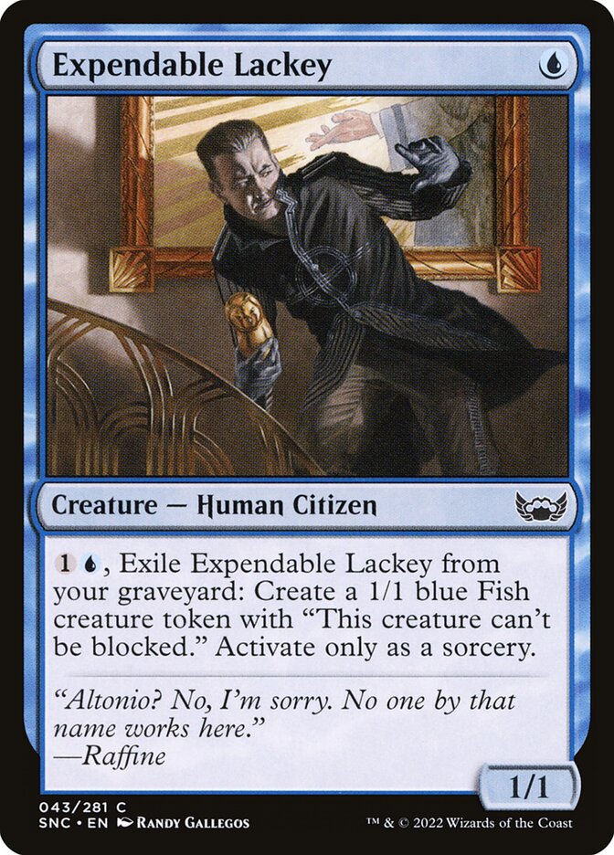 Expendable Lackey | SNC (Foil) - Card Scan