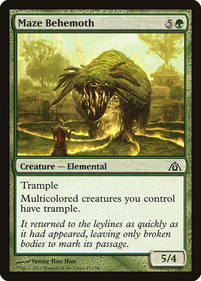 Card Scan of Maze Behemoth | DGM