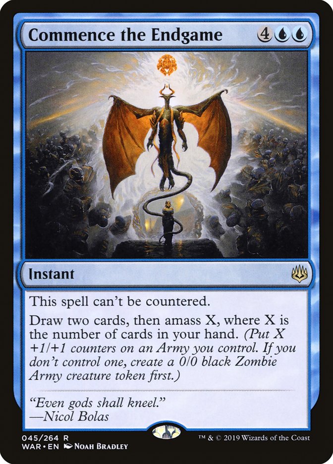 Card Scan of Commence the Endgame | WAR