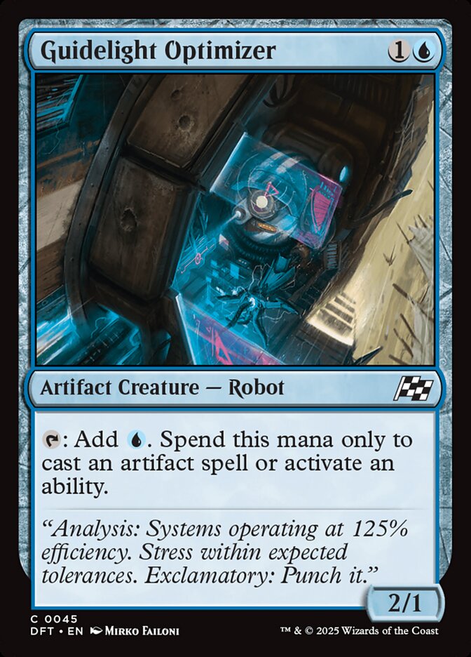 Card Scan of Guidelight Optimizer | DFT