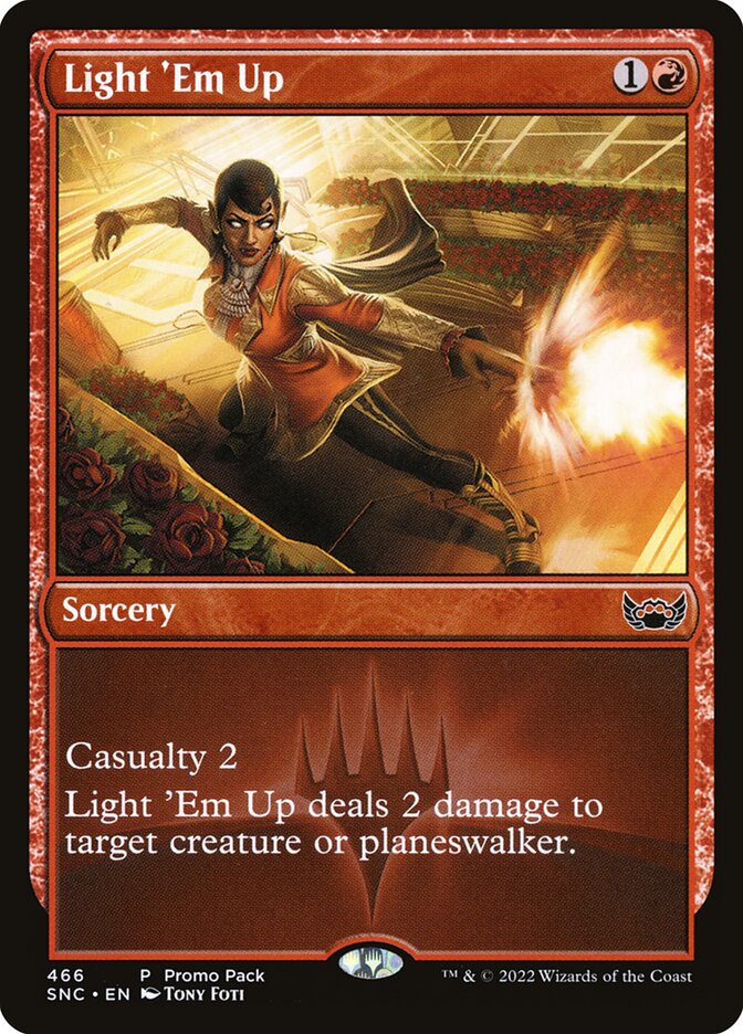 Card Scan of Light 'Em Up | SNC (Promo)