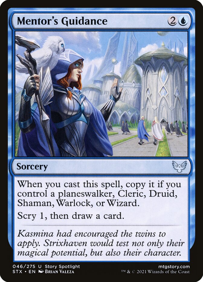Card Scan of Mentor's Guidance | STX