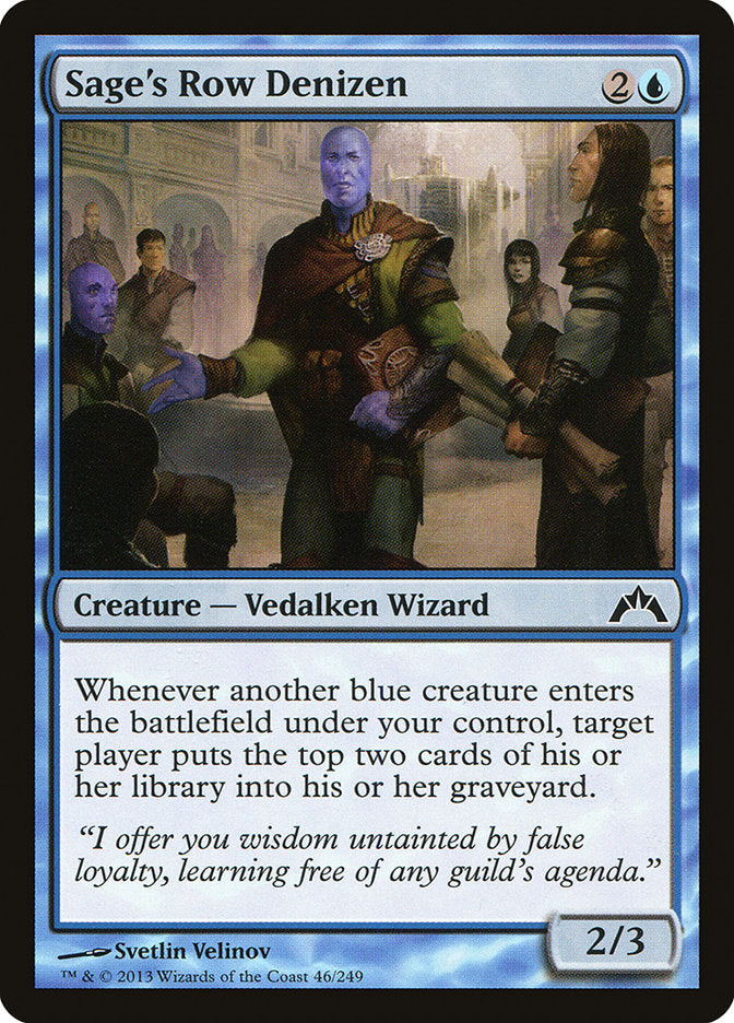 Card Scan of Sage's Row Denizen | GTC