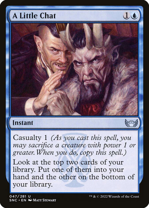 A Little Chat | SNC (Foil) - Card Scan
