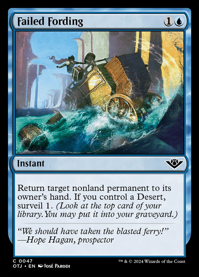 Card Scan of Failed Fording | OTJ