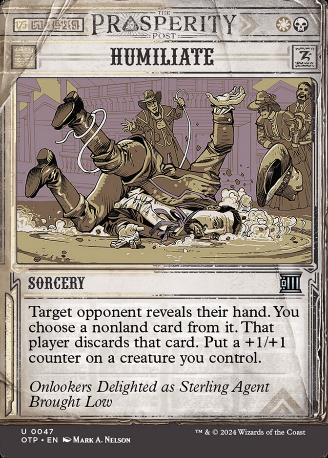 Card Scan of Humiliate | OTP
