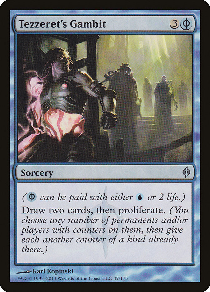 Card Scan of Tezzeret's Gambit | NPH