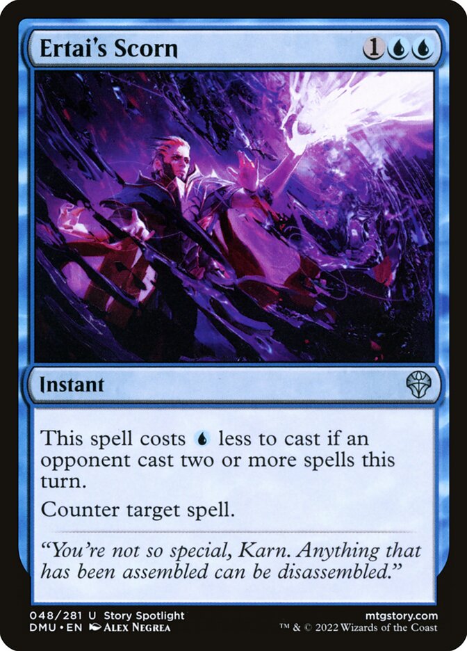 Card Scan of Ertai's Scorn | DMU