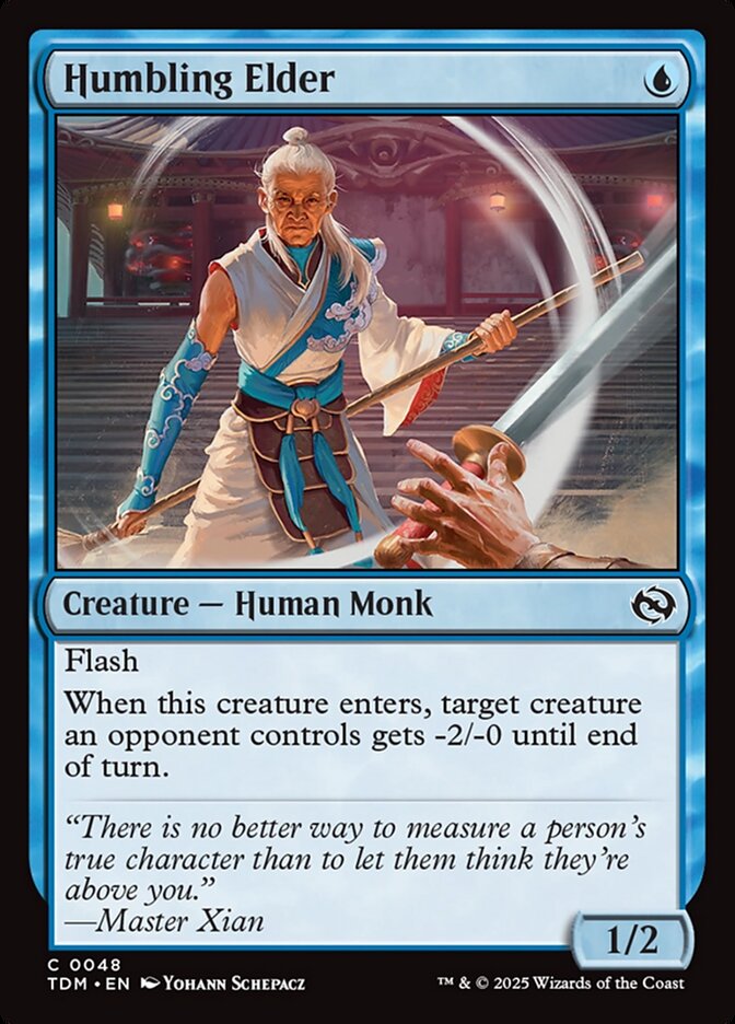 Card Scan of Humbling Elder | TDM