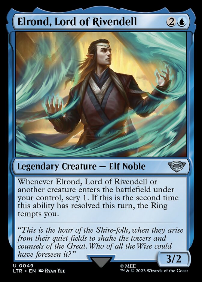 Card Scan of Elrond, Lord of Rivendell | LTR