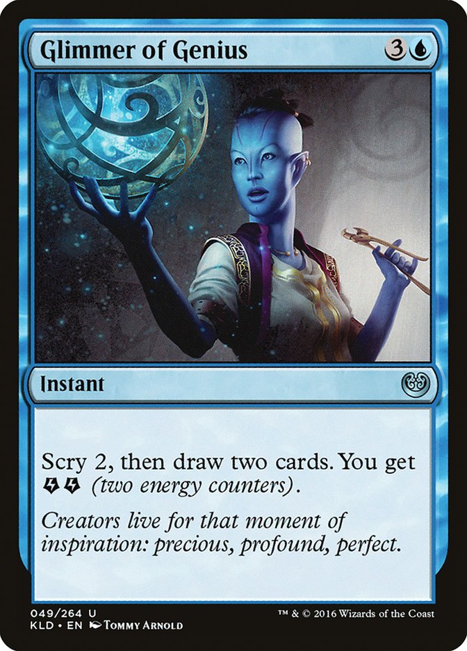 Card Scan of Glimmer of Genius | KLD