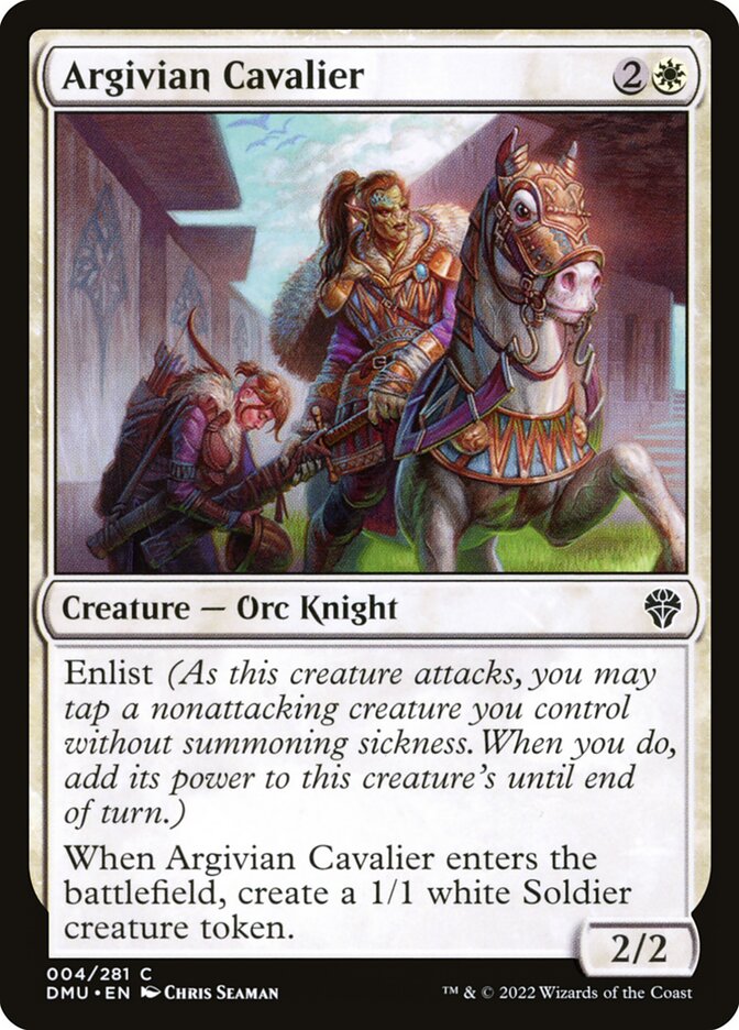 Card Scan of Argivian Cavalier | DMU