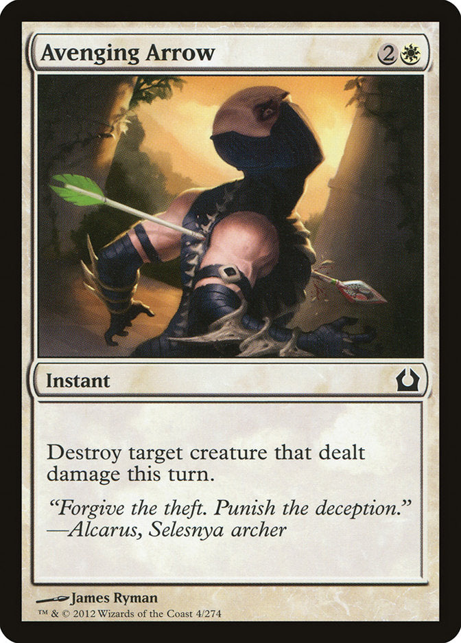 Card Scan of Avenging Arrow | RTR