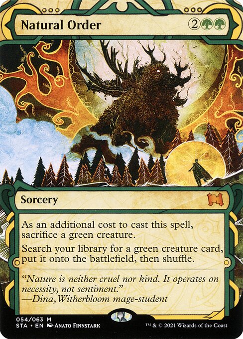 Natural Order | STA (Showcase Etched) - Card Scan