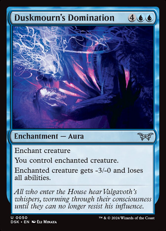 Card Scan of Duskmourn's Domination | DSK