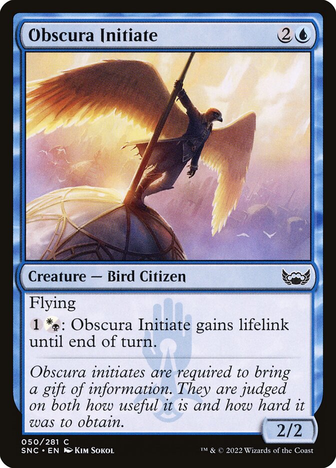 Card Scan of Obscura Initiate | SNC