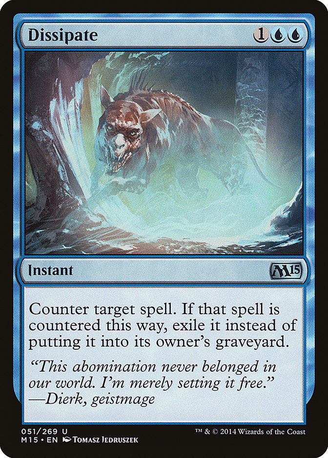 Card Scan of Dissipate | M15