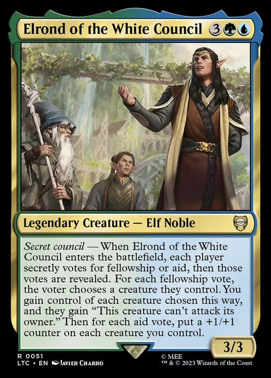 Card Scan of Elrond of the White Council | LTC