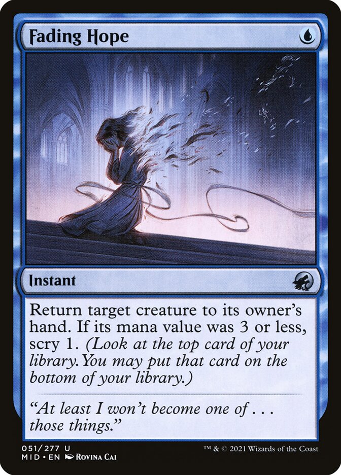 Card Scan of Fading Hope | MID