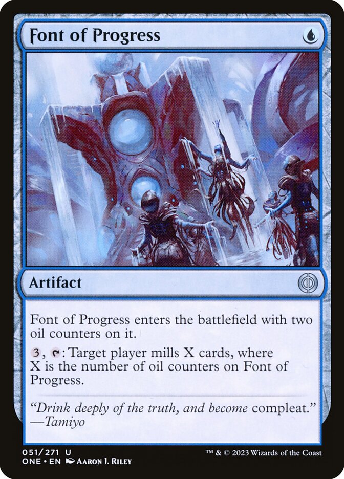 Card Scan of Font of Progress | ONE