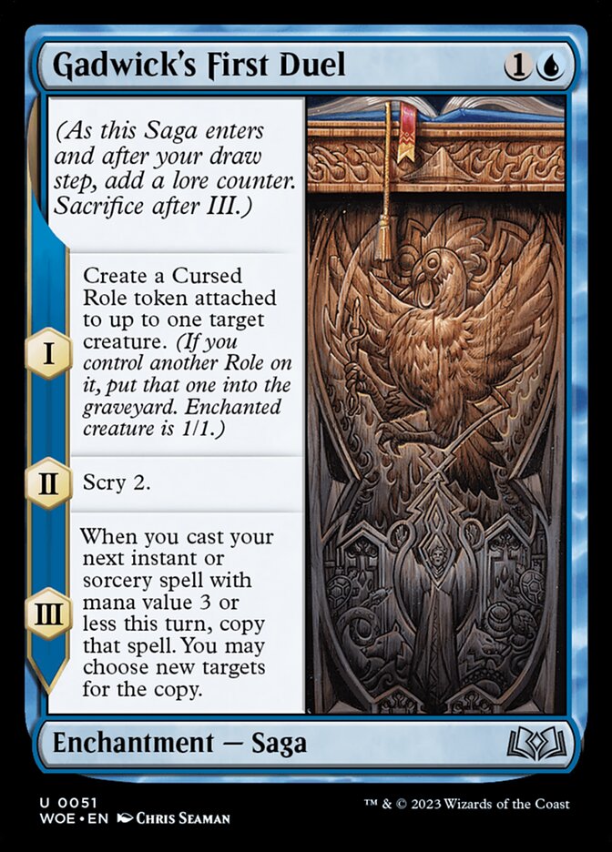 Card Scan of Gadwick's First Duel | WOE
