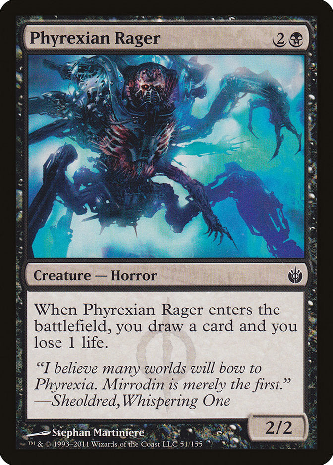 Card Scan of Phyrexian Rager | MBS
