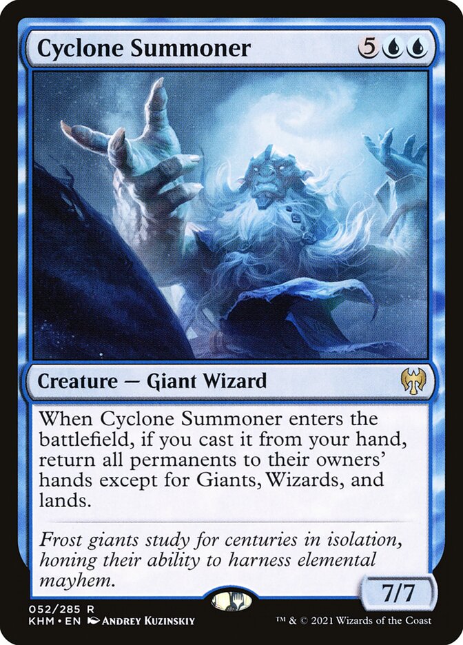Card Scan of Cyclone Summoner | KHM