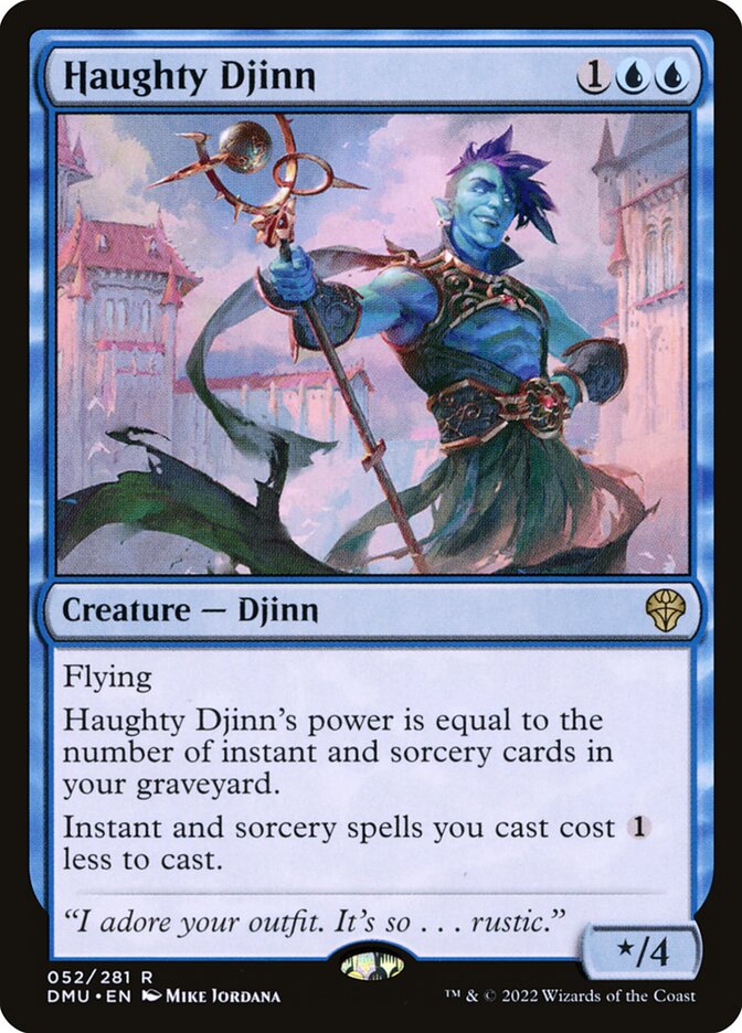 Card Scan of Haughty Djinn | DMU