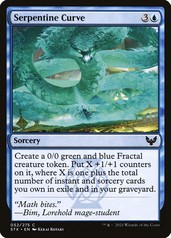 Card Scan of Serpentine Curve | STX