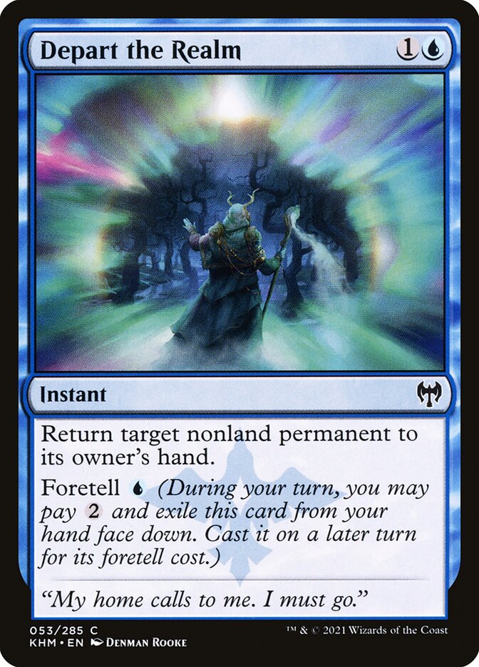 Card Scan of Depart the Realm | KHM