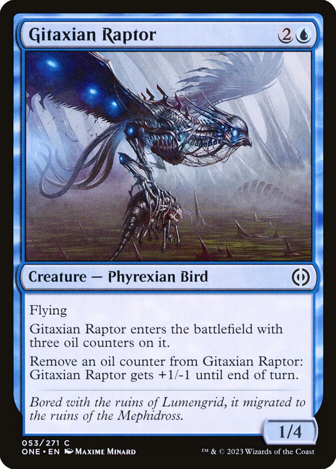 Card Scan of Gitaxian Raptor | ONE
