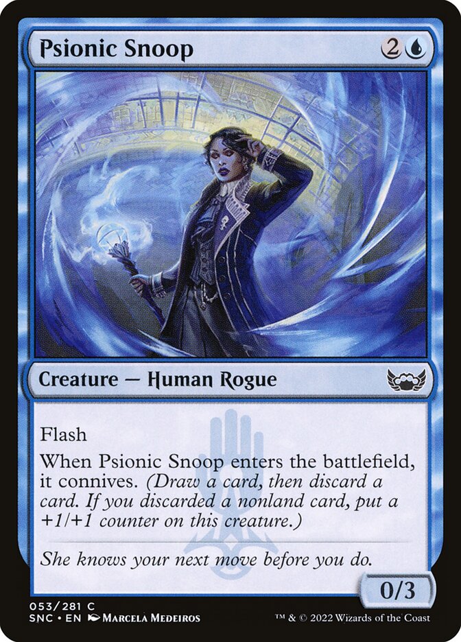 Psionic Snoop | SNC (Foil) - Card Scan