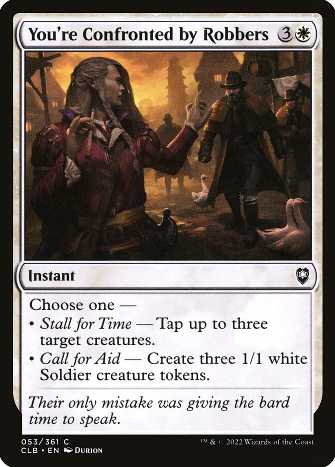 Card Scan of You're Confronted by Robbers | CLB