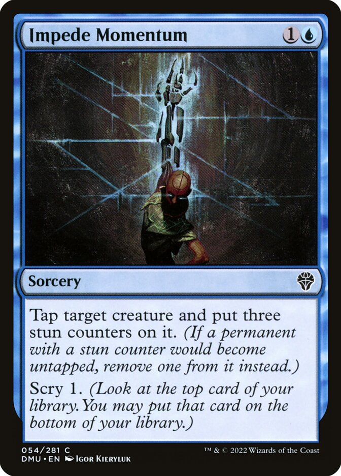 Card Scan of Impede Momentum | DMU