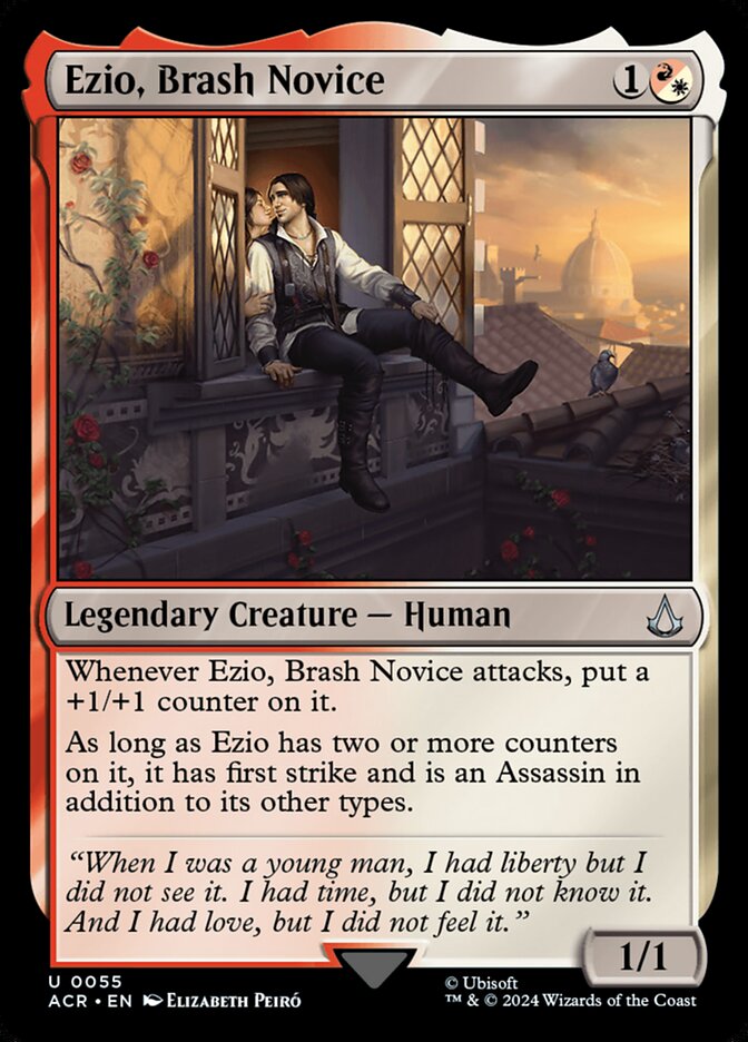 Card Scan of Ezio, Brash Novice | ACR
