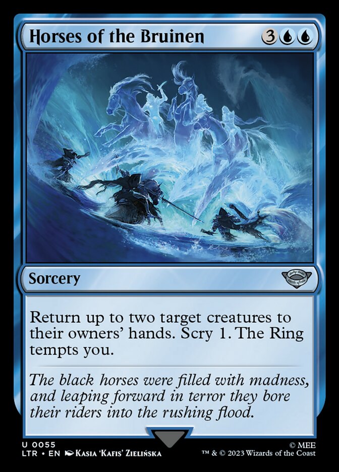 Card Scan of Horses of the Bruinen | LTR