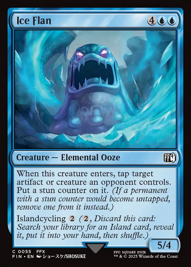 Card Scan of Ice Flan | FIN