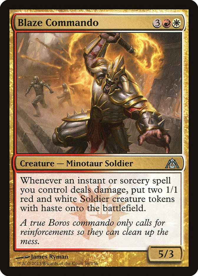 Card Scan of Blaze Commando | DGM