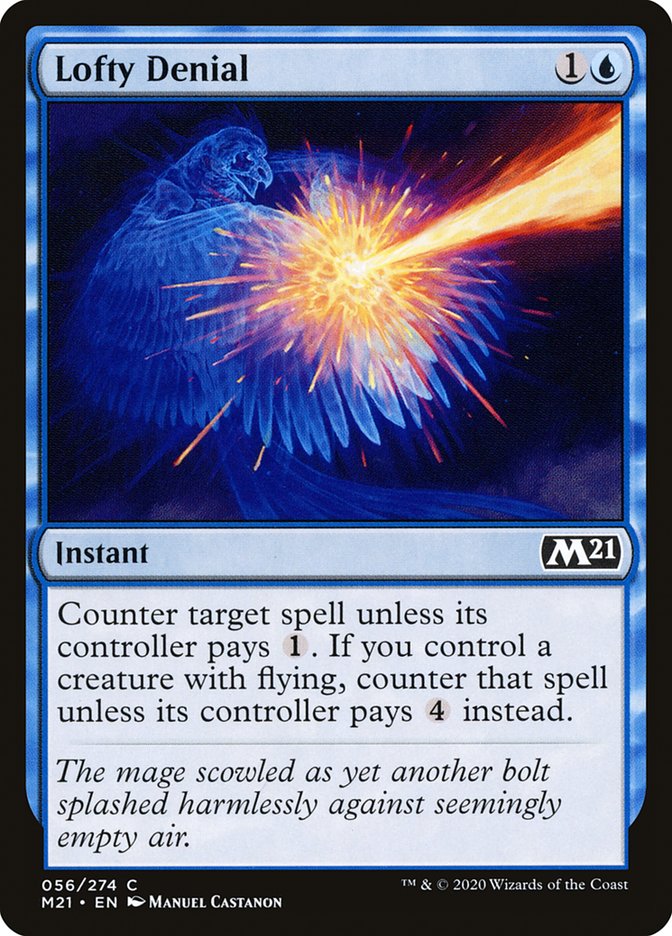 Card Scan of Lofty Denial | M21