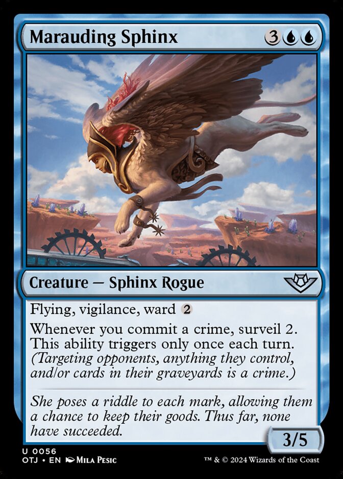 Card Scan of Marauding Sphinx | OTJ