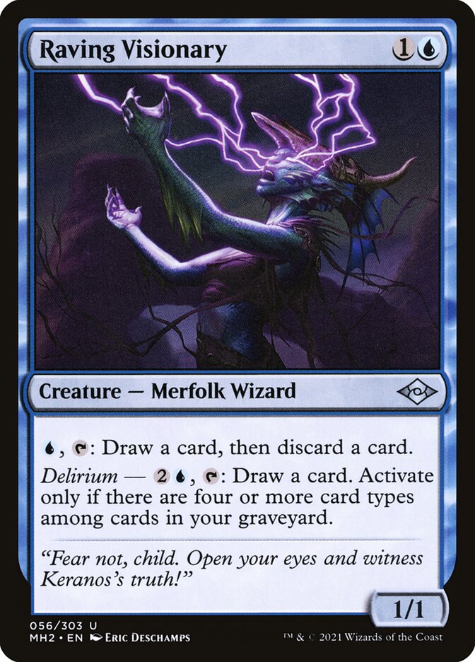 Card Scan of Raving Visionary | MH2