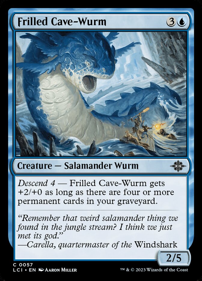 Card Scan of Frilled Cave-Wurm | LCI