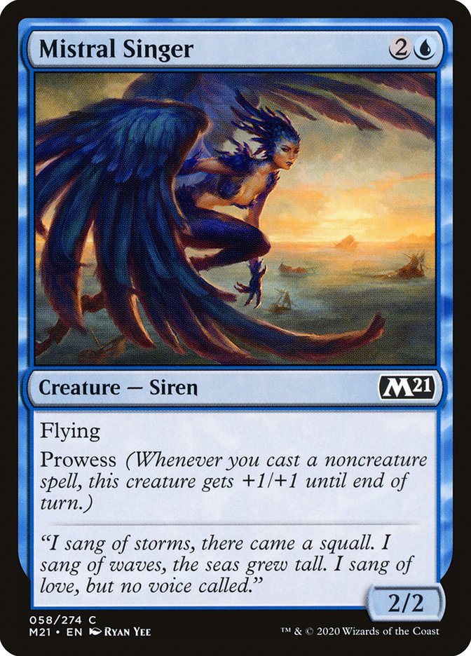 Card Scan of Mistral Singer | M21