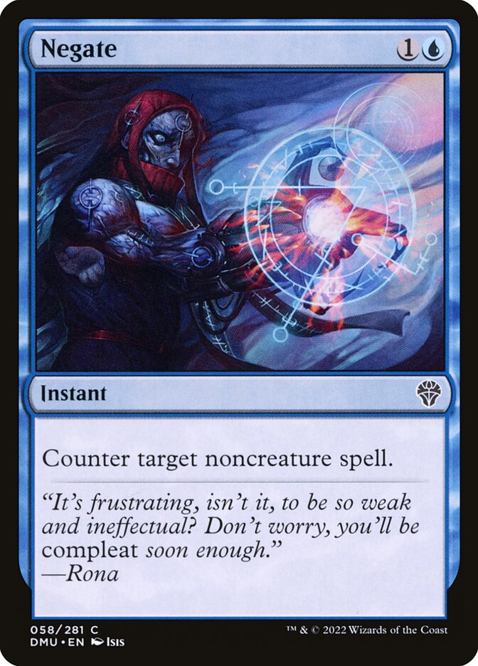 Card Scan of Negate | DMU